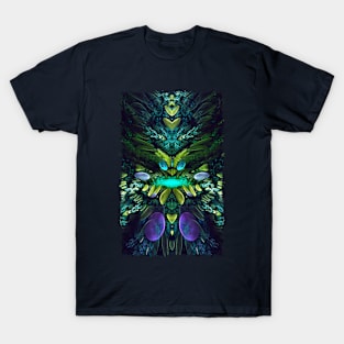 Fractal Fly - Fractal Manipulation - Visionary Art - Manafold Art T-Shirt